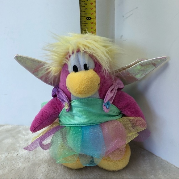 Club Penguin Rainbow Faery Plush Stuffed Animal 7" - Picture 8 of 8